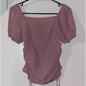 (M) SHEIN Pink Milkmaid Top